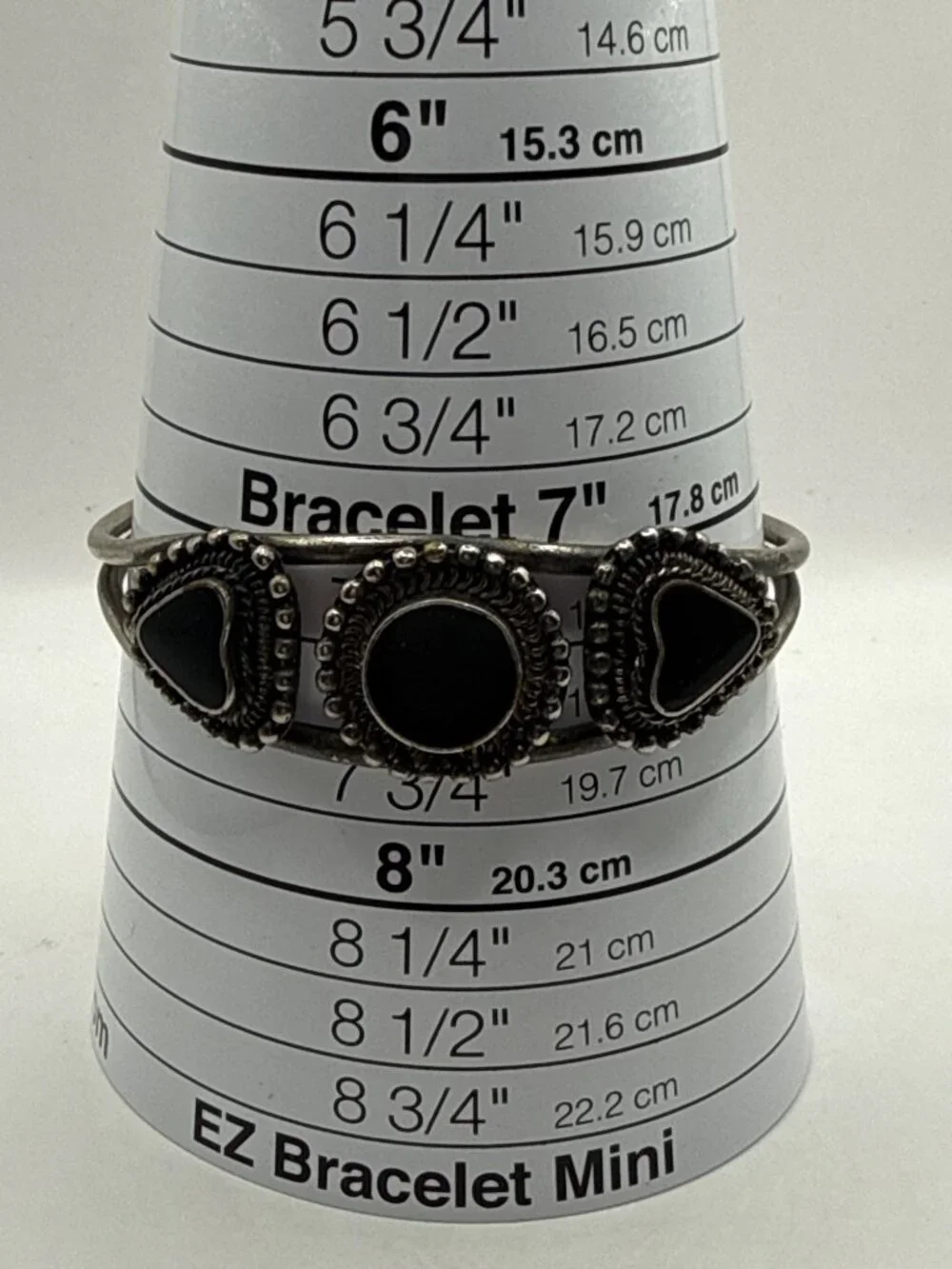 Southwestern Style Black Onyx Split Cuff Bracelet